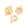 304 Stainless Steel Magnetic Clasps with Loops STAS-P452-04B-G-2