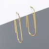 Fashionable S925 Sterling Silver Paperclip Dangle Earrings SI3484-1-1