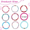 Love Bless Stretch Bracelet Sets for Teen Girl Women BJEW-SW00006-2