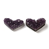 Raw Rough Love Heart Natural Amethyst Specimen Cluster PW-WG74359-02-1