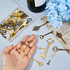 64Pcs 14 Styles Alloy Pendants FIND-DC0008-39-3