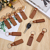 25Pcs PU Leather Keychains KEYC-CY0001-06-4