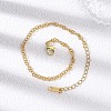 Brass Rolo Chains Bracelets for Women BJEW-JB12780-1