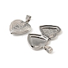 316 Stainless Steel Locket Pendants STAS-K321-24P-2
