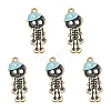 5Pcs Alloy Enamel Pendants ENAM-YW0001-49A-1