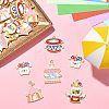 30Pcs 5 Styles Circus Theme Alloy Enamel Pendants ENAM-CJ0004-78-5