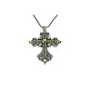 Cross Rhinestone Pendant Necklaces FK0815-3-1