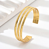 Stainless Steel Triple Layer Cuff Bangles RJ3221-4-1
