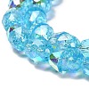 Electroplate Glass Beads Strands EGLA-D030-04D-3
