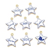 Printed Brass Pendants KK-CBA42CA-08G-1