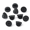 120Pcs Rubber Pin Backs FIND-YW0011-58-4