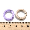 Spray Painted Alloy Spring Gate Rings PALLOY-A022-01A-3