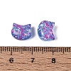 Picasso Transparent Glass Beads SEED-N012-07B-3