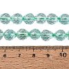 Crackle Transparent Glass Beads Strands GLAA-N068-04A-04-4