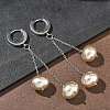 304 Stainless Steel Hoop Earrings EJEW-D350-01P-5