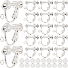 36Pcs Brass Screw On Clip-on Earring Findings KK-SP0001-18S-1