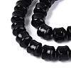 Natural Black Onyx(Dyed & Heated) Beads Strands G-N353-06A-08-4