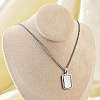 304 Stainless Steel Micro Pave Clear Cubic Zirconia Virgin Mary Pendant Box Chain Necklaces for Men NJEW-S387-01P-2