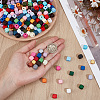 Spray Painted Wooden Beads WOOD-PA0001-53A-3