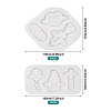  2Pcs 2 Style Medical Theme DIY Pendant Silicone Molds DIY-TA0005-23-11