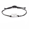 Adjustable Woven Nylon Link   Bracelets PW-WG8D959-02-1