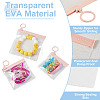 24Pcs 3 Styles Transparent EVA Resealable Bags with Rings ABAG-TA0002-25-4