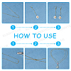 DIY Star Link Chain Necklaces Kits DIY-SC0014-62G-4