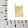 Brass Pave Natural White Shell Pendants KK-S522-02A-G-3