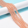 Transparent Glass Beads Strands EGLA-A034-T4mm-MD21-2