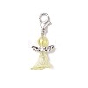 Acrylic Angel Pendant Decorations HJEW-JM02865-02-4