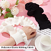 2Pcs 2 Style Polyester Elastic Ribbing Fabric for Cuffs FIND-BC0004-09-3