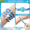 16Pcs 4 Style Handmade Polymer Clay Bead Bracelets BJEW-DR00020-3