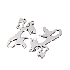 201 Stainless Steel Pendants STAS-I364-06P-2