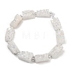Electroplated Natural Druzy Agate Beads Strands G-R012-A02-02-2