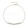 Natural & Synthetic Mixed Gemstone Chip Bib Necklaces NJEW-JN04950-5