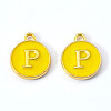 Golden Plated Alloy Enamel Charms LS-ENAM-S118-09P-2