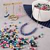 1680Pcs 24 Colors Baking Painted Glass Round Bead Strands HY-SZ0001-05-5