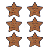 6Pcs Star with Word Doing My Best Enamel Pins JEWB-HY0001-62-1