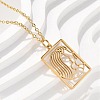 304 Stainless Steel Necklace LS-NJEW-D330-01G-03-1