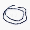 Electroplate Glass Beads Strands EGLA-P018-2mm-F03-2