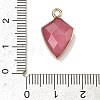 Dyed Natural Pink Chalcedony Pendants G-K422-01G-01-3