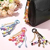Polyester & Spandex Cord Pendant Decorations HJEW-YW00411-01-4