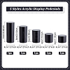 5Pcs 5 Styles Column Opaque Acrylic Jewelry Display Pedestals ODIS-FG0001-63-2