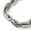 201 Stainless Steel Arch Link Chain Necklace NJEW-F222-23P-3