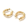 PVD Vacuum Plating 304 Stainless Steel Ring Hoop Earrings for Women EJEW-S227-72G-2