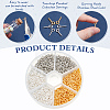 900Pcs 3 Colors Iron Screw Eye Pin Peg Bails IFIN-ME0001-07-3