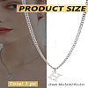 1Pc 304 Stainless Steel Letter Pendant Necklaces NJEW-LP0001-33H-P-2