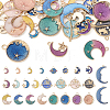  50Pcs 25 Styles Alloy Enamel Pendants ENAM-TA0001-52-1