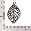 Tibetan Style Alloy Filigree Leaf Pendants LS-TIBEP-Q040-023AB-NR-3