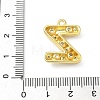 Brass Micro Pave Clear Cubic Zirconia Pendants KK-I476-02G-Z-3